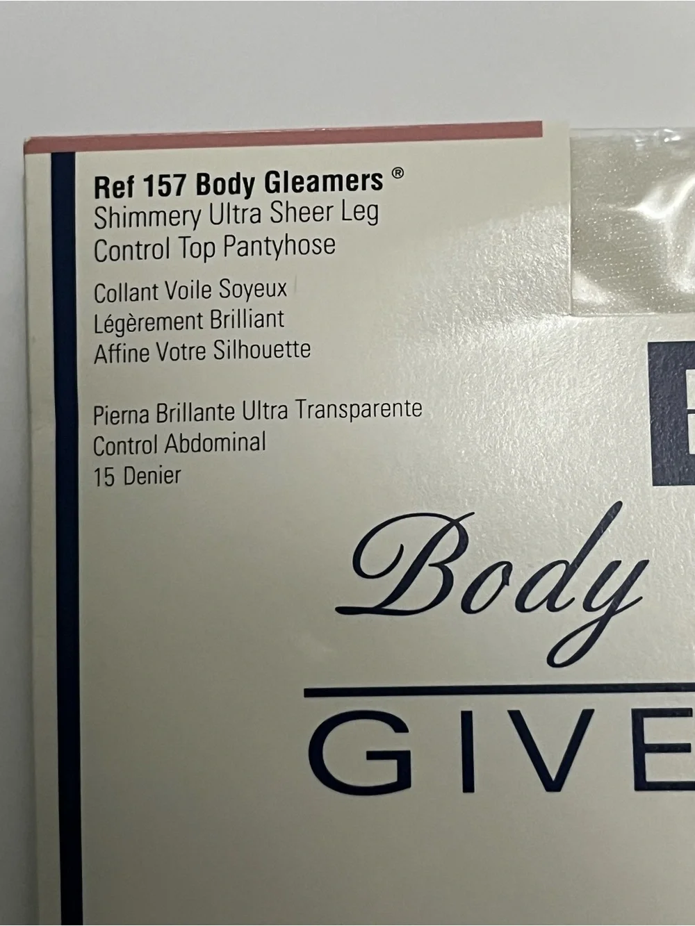 Givenchy Body Gleamers Shimmery ultra-sheer control top pantyhose 157 Crystal B